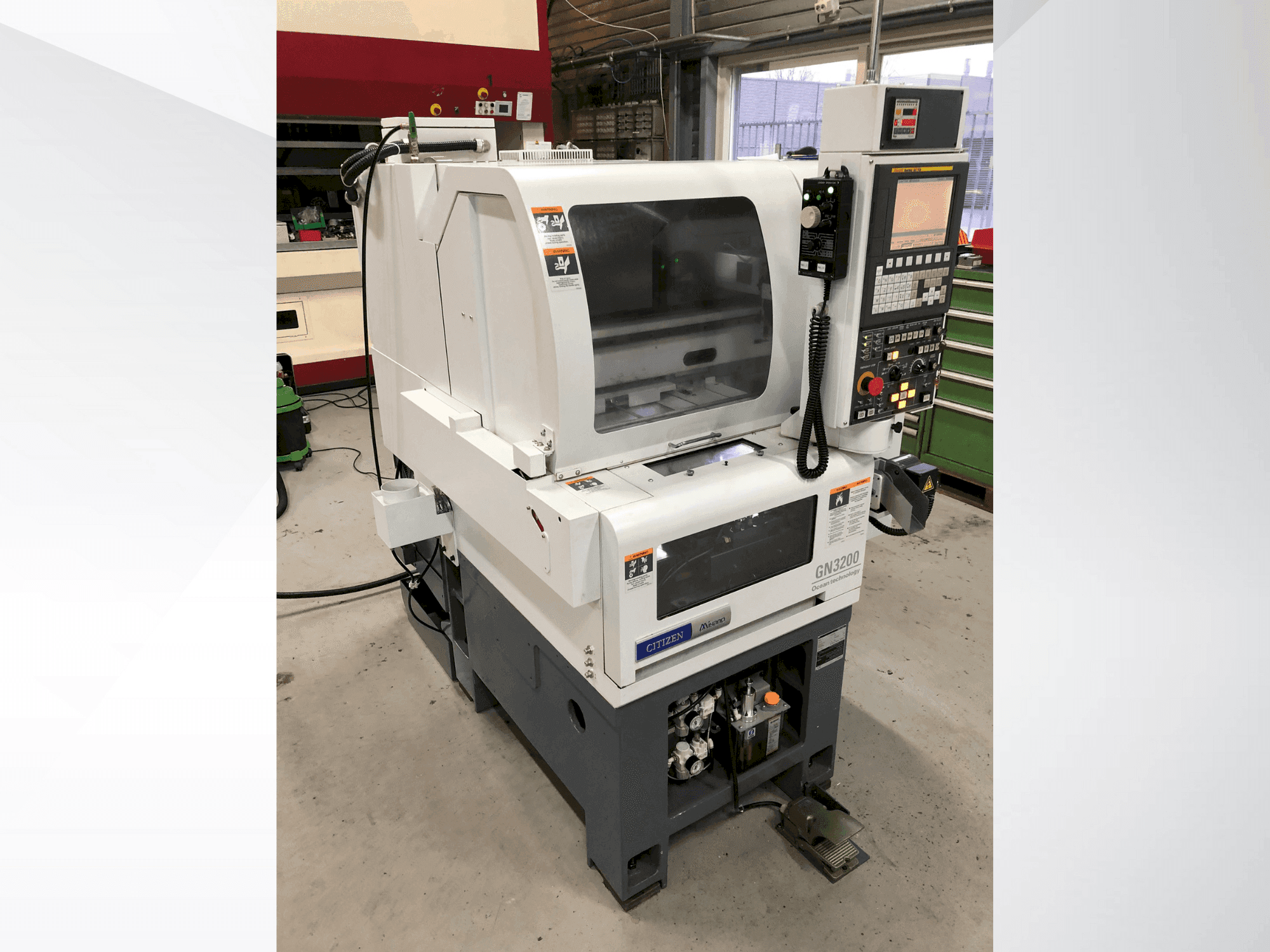 Front view of Citizen Miyano GN-3200 machine