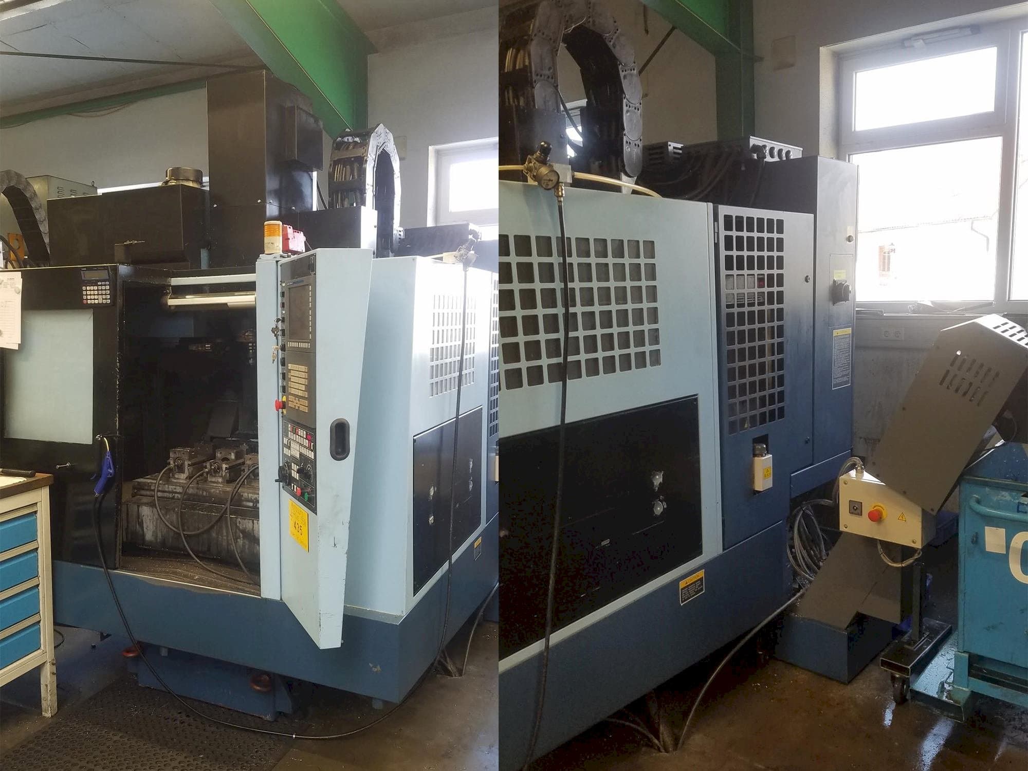 Front view of Matsuura 550 V-Plus machine