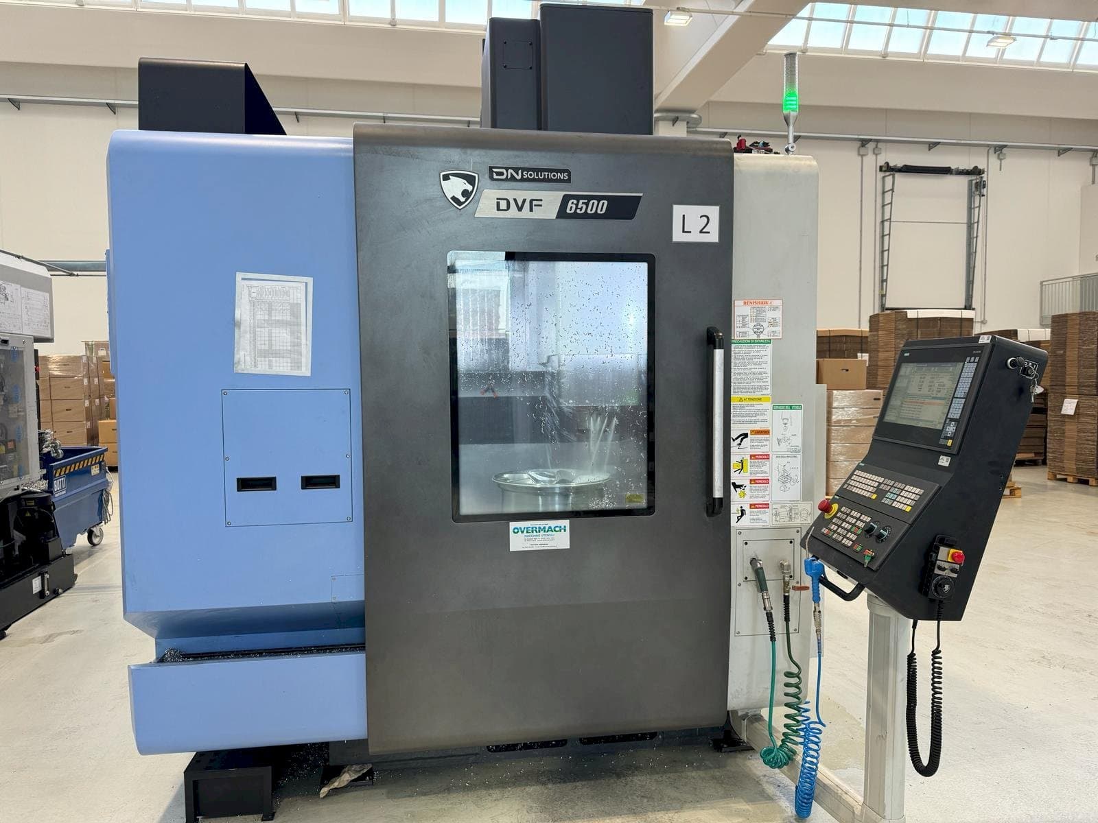 Front view of DN SOLUTIONS DVF 6500  machine