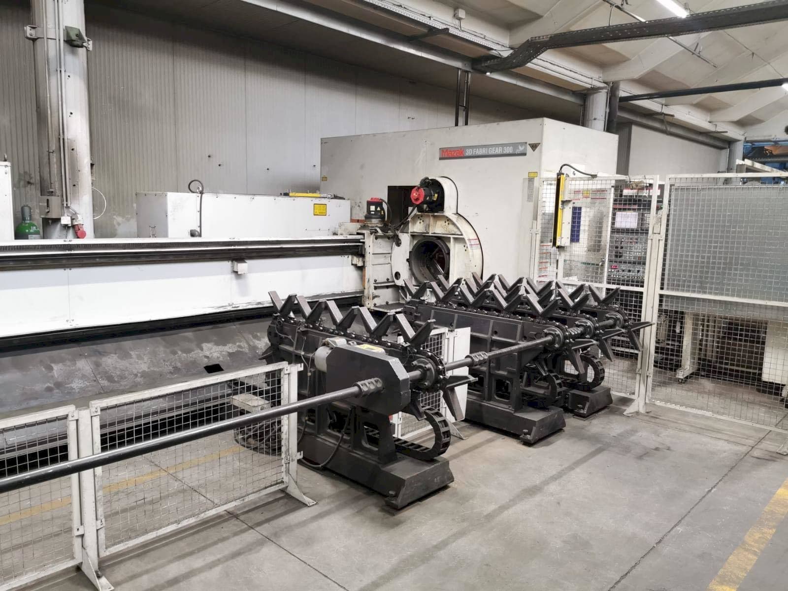 Front view of Mazak 3D Fabri Gear 300V machine