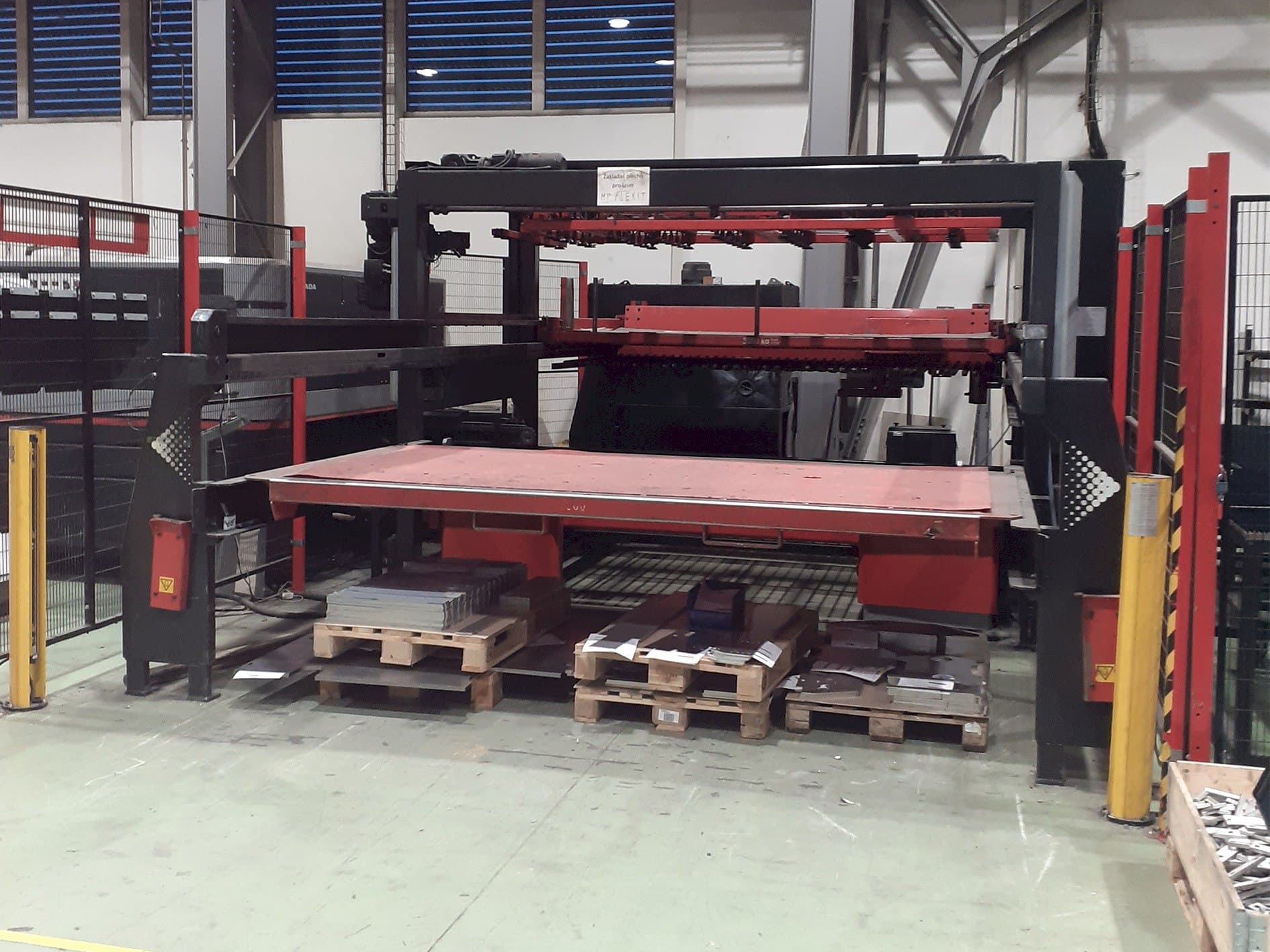 Front view of AMADA FOL 3015 AJ machine