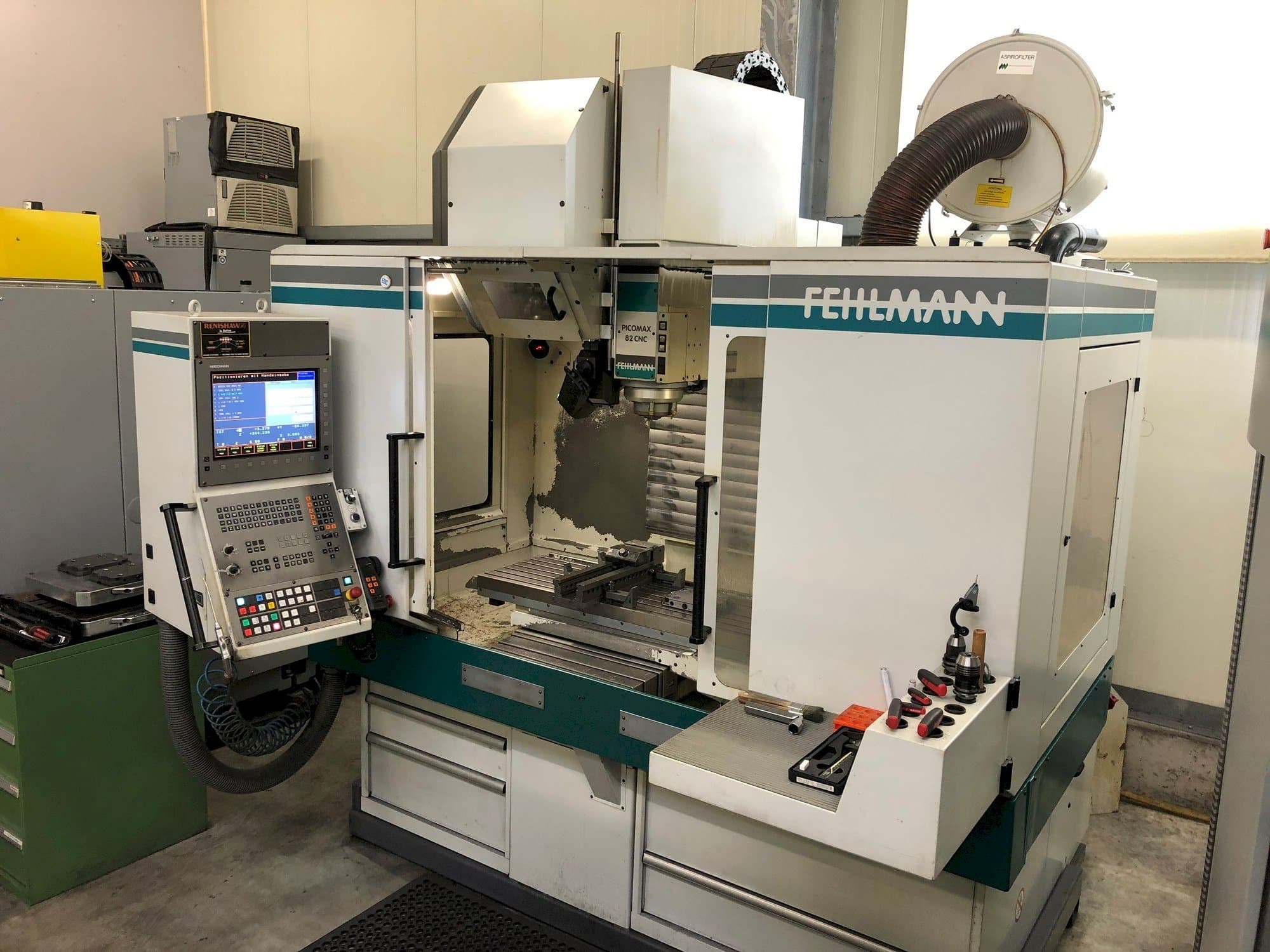 Front view of FEHLMANN PICOMAX 82 CNC machine