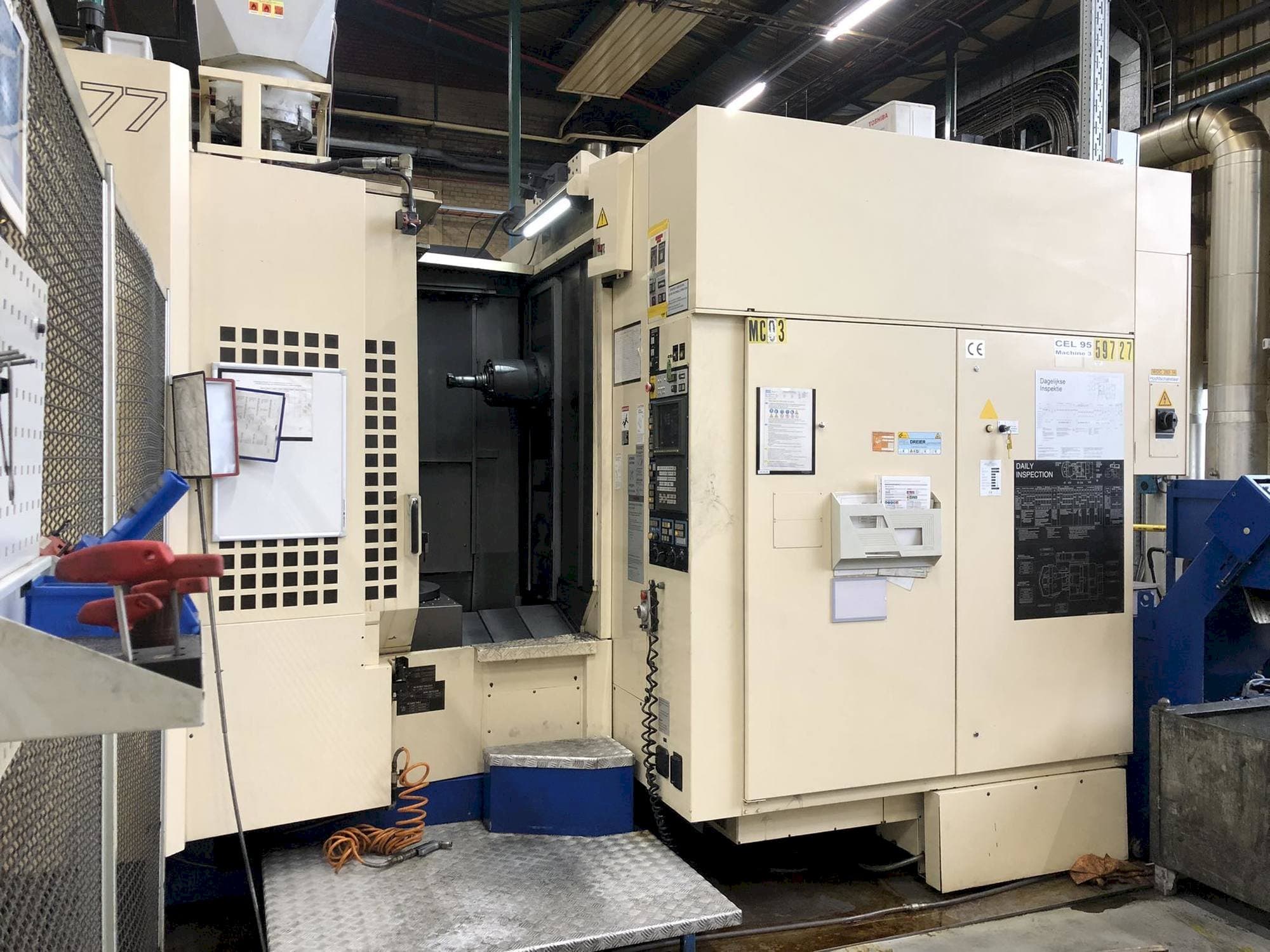 Front view of Makino A77  machine