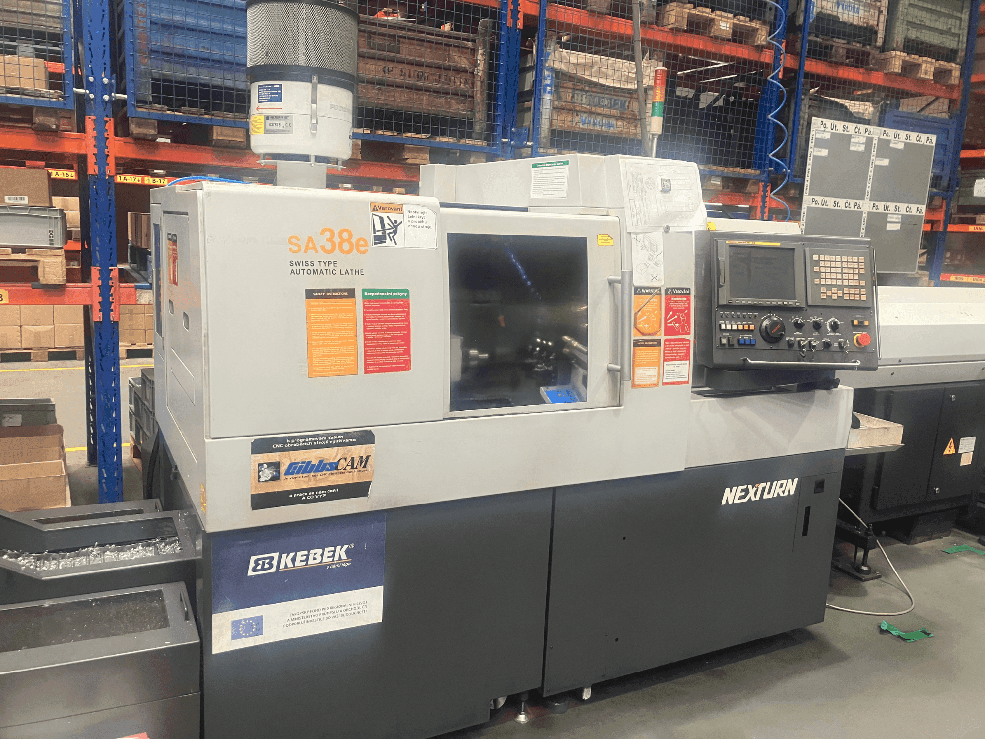 Front view of Nexturn SA-38e machine