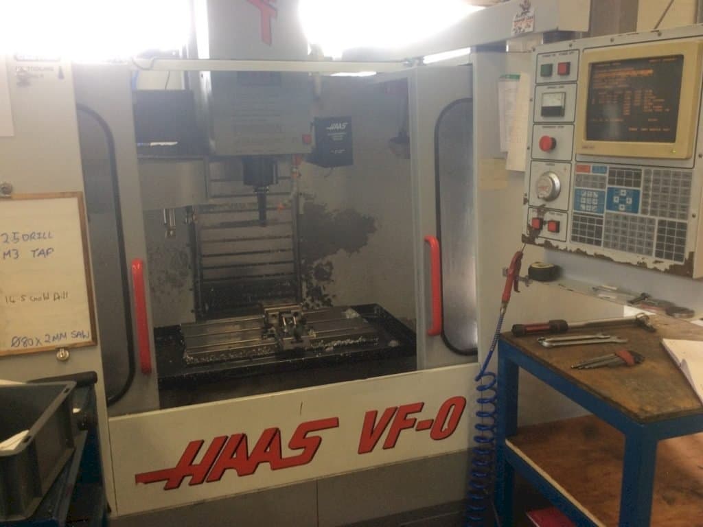 Front view of HAAS VF-0 machine