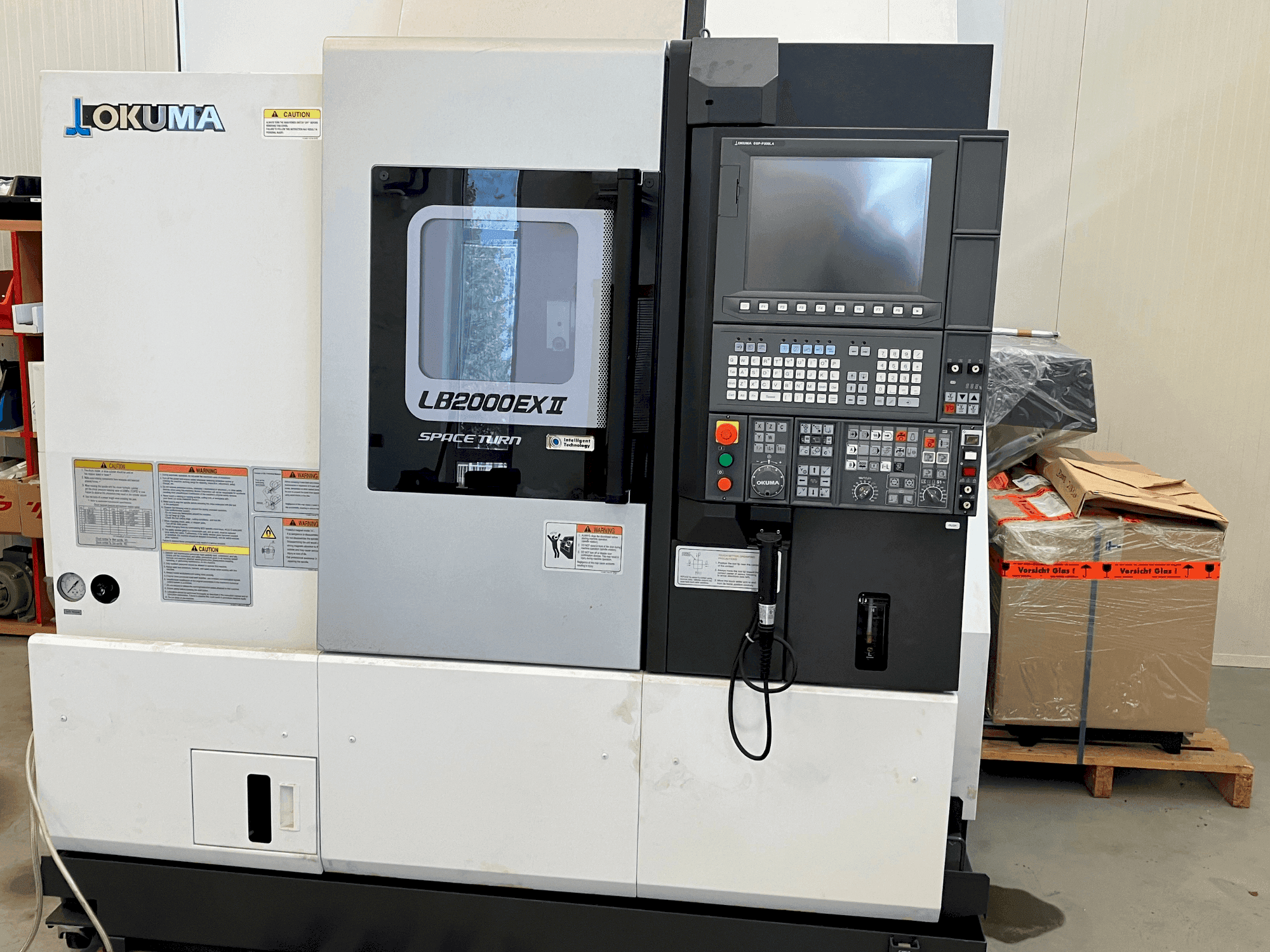 Front view of Okuma LB2000 EX II (2018) machine