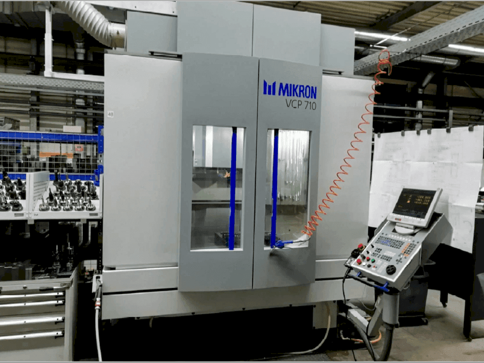 Front view of MIKRON VCP 710 machine