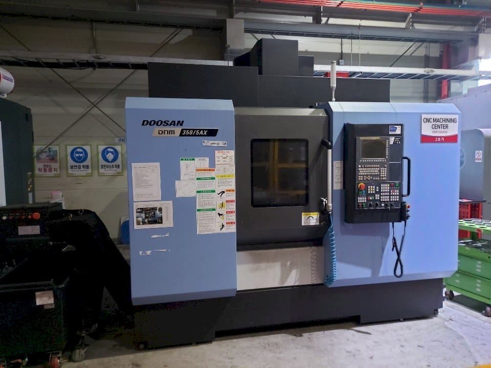 Front view of Doosan DNM350/5AX machine