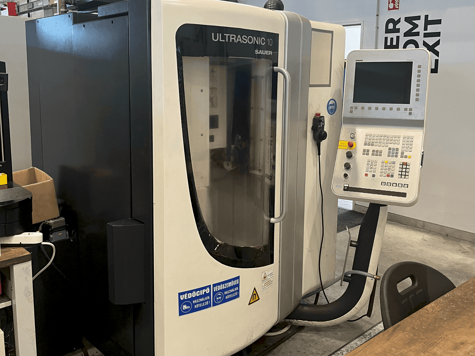 Front view of DMG ULTRASONIC 10 machine