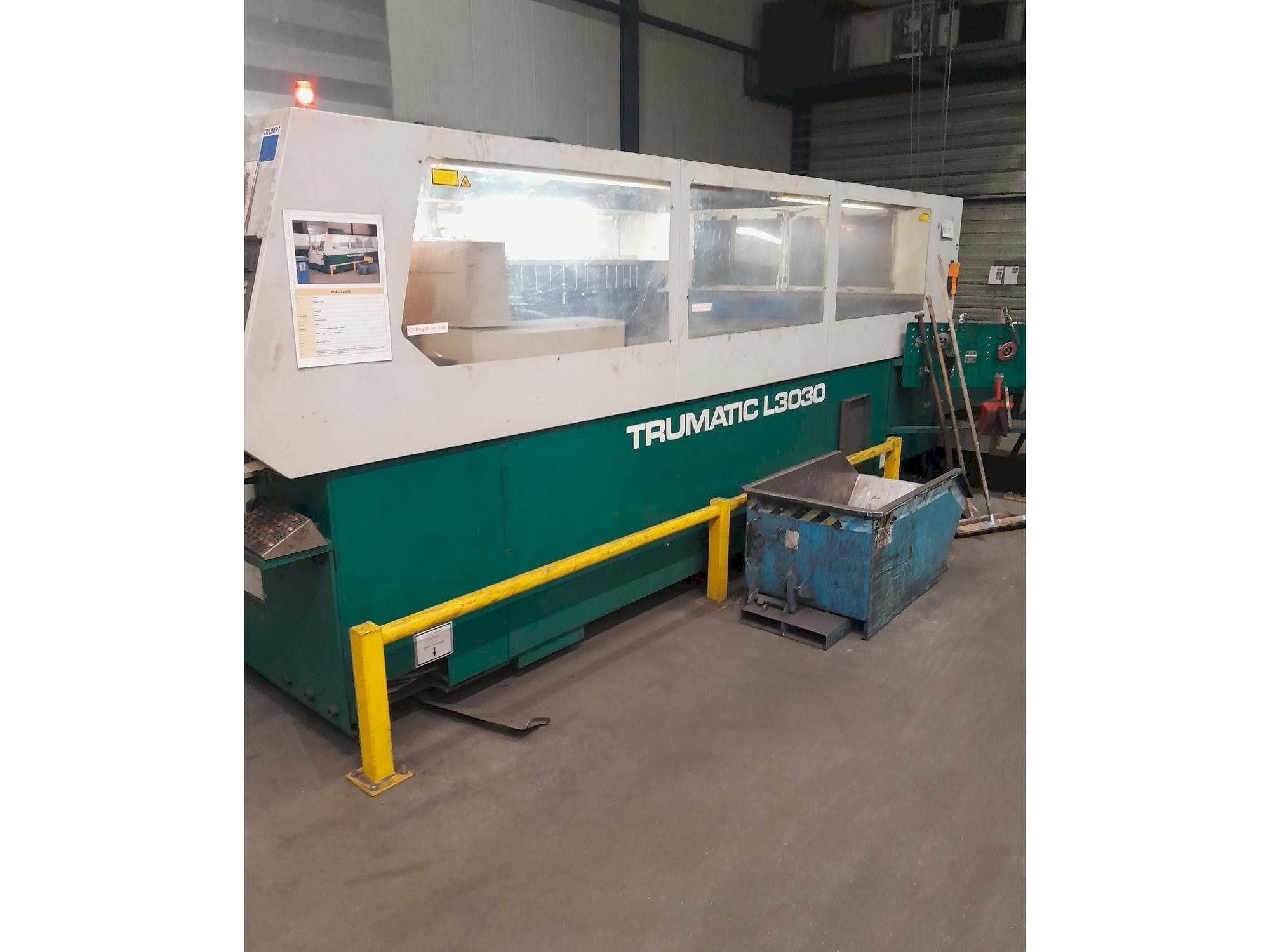 Front view of Trumpf Trumatic L3030 machine