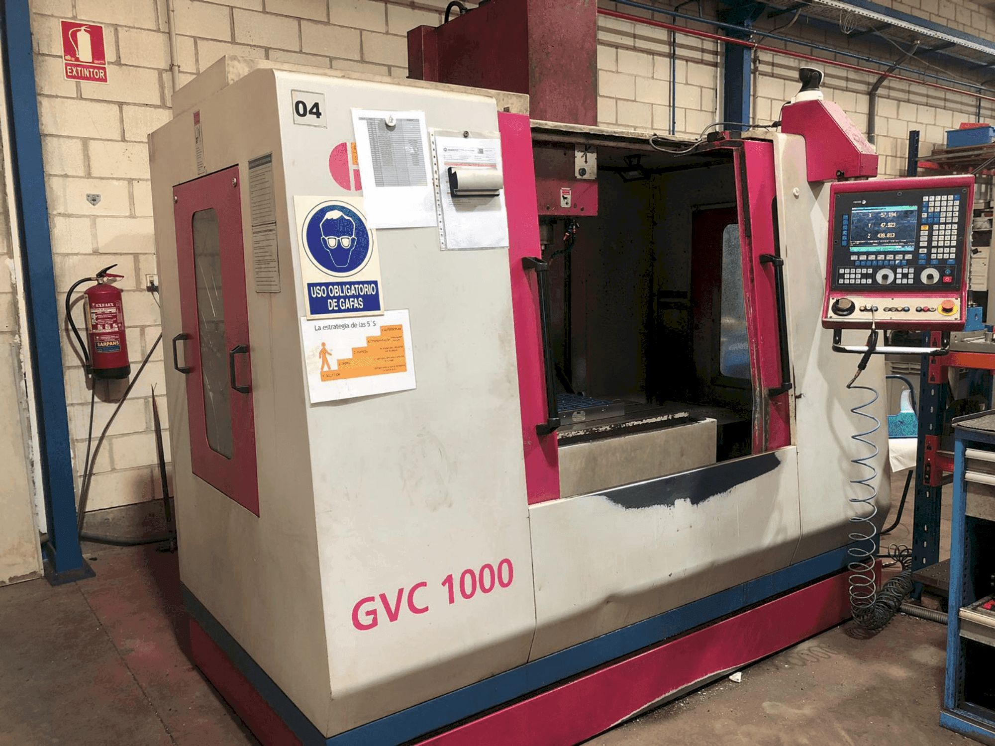 Front view of LAGUN KONDIA GVC 1000  machine