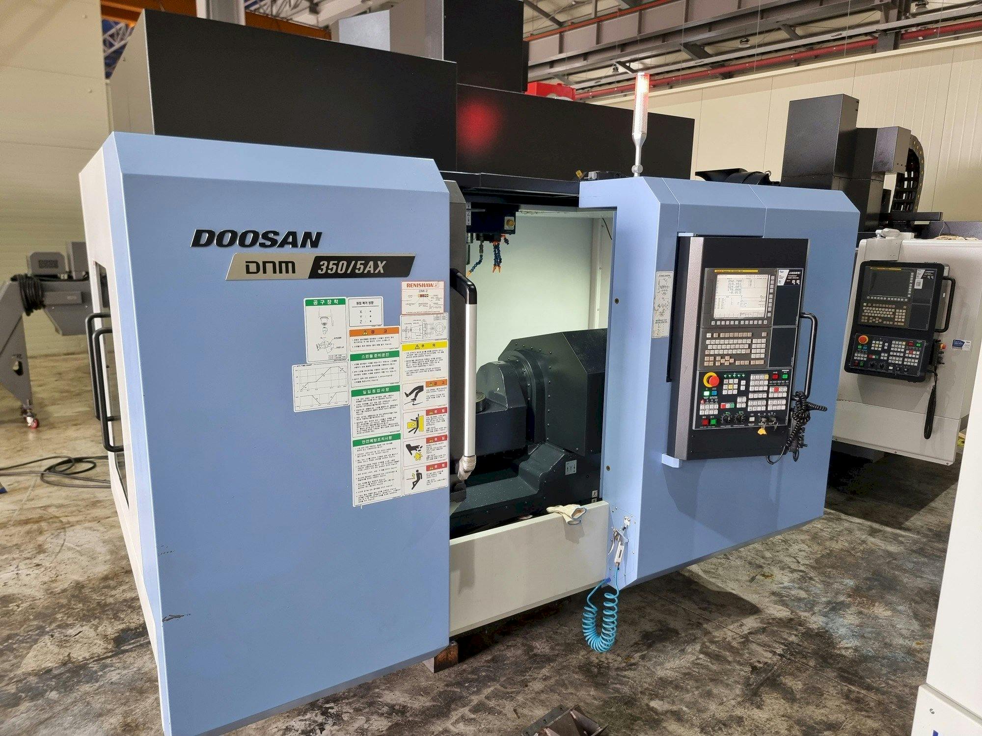 Front view of Doosan DNM350/5AX  machine