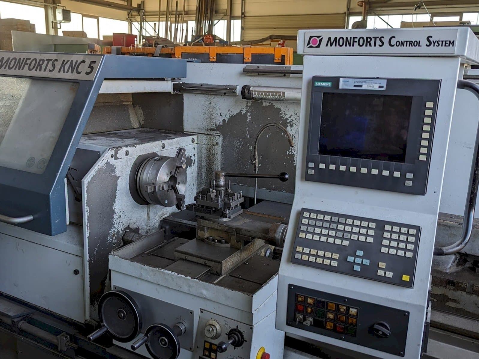 Front view of Monforts KNC 5 machine