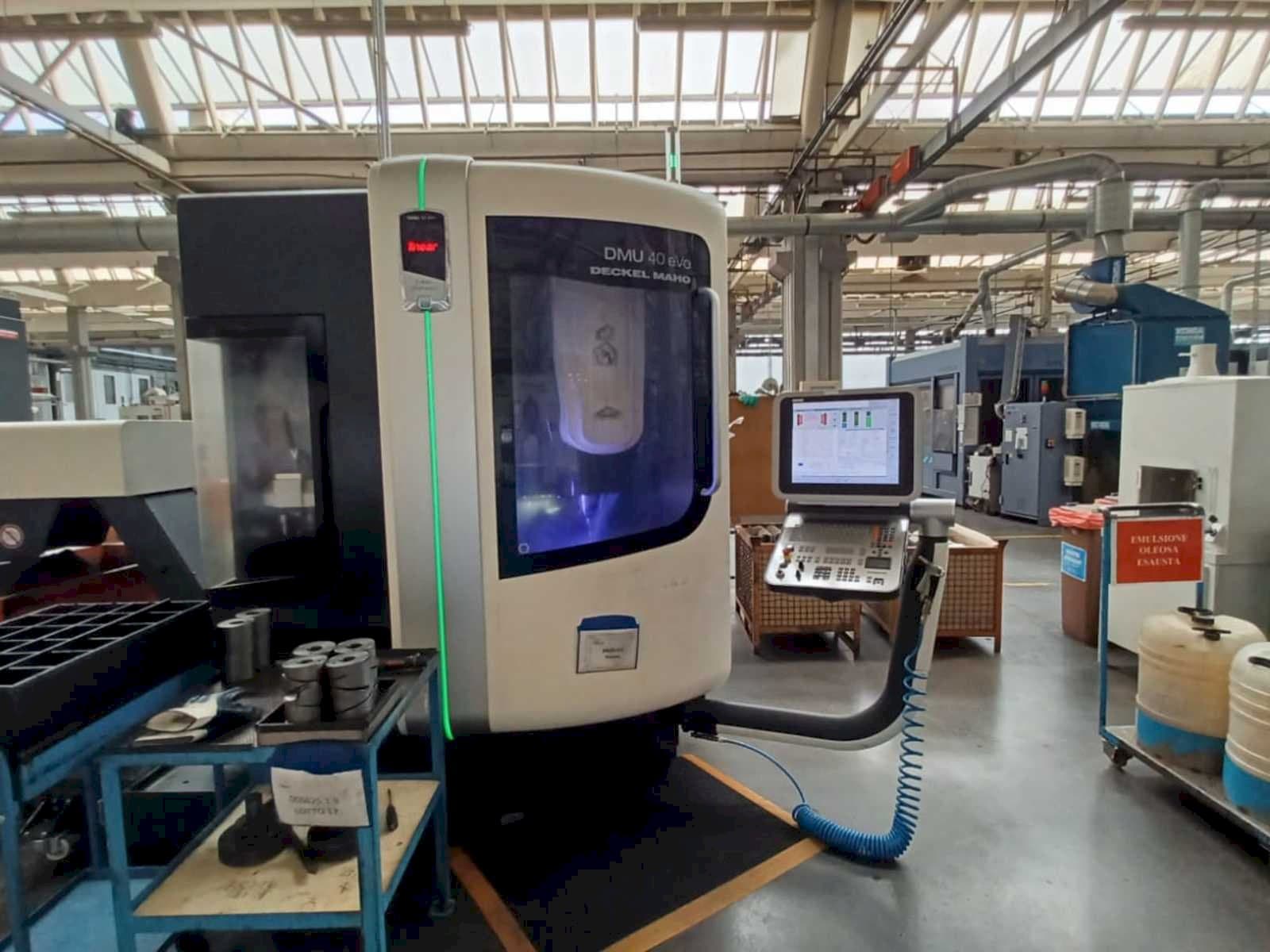 Front view of DMG DMU 40 evo machine