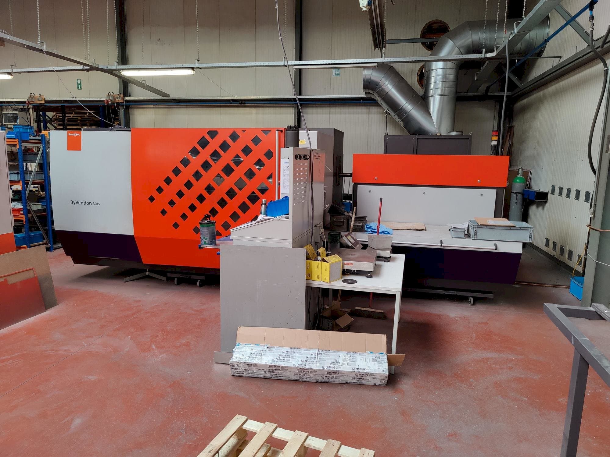 Front view of Bystronic ByVention 3015 machine