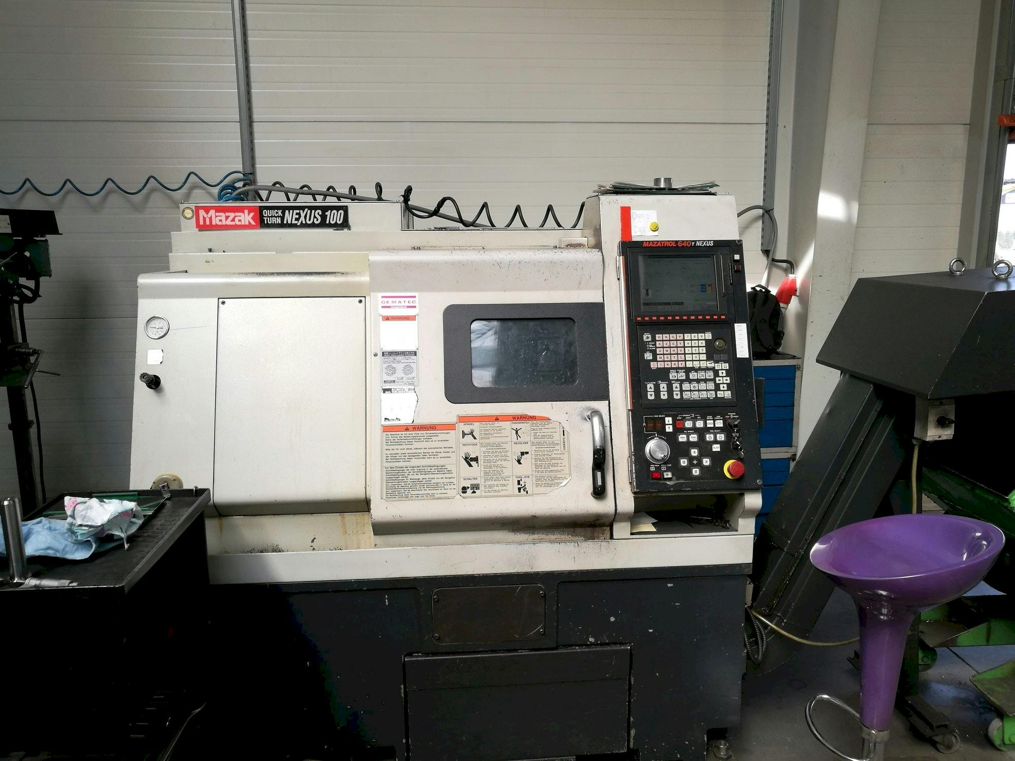 Front view of Mazak QT NEXUS 100  machine