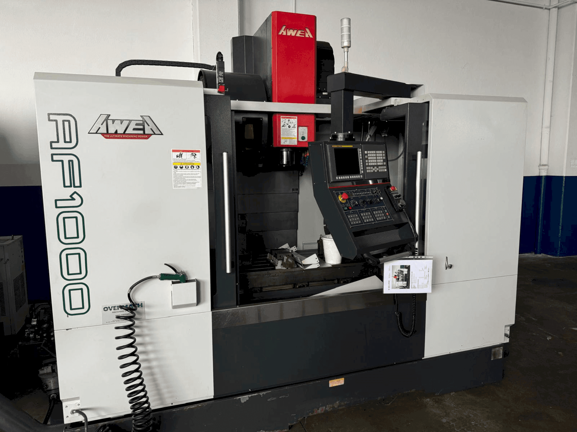 Front view of AWEA AF-1000 machine