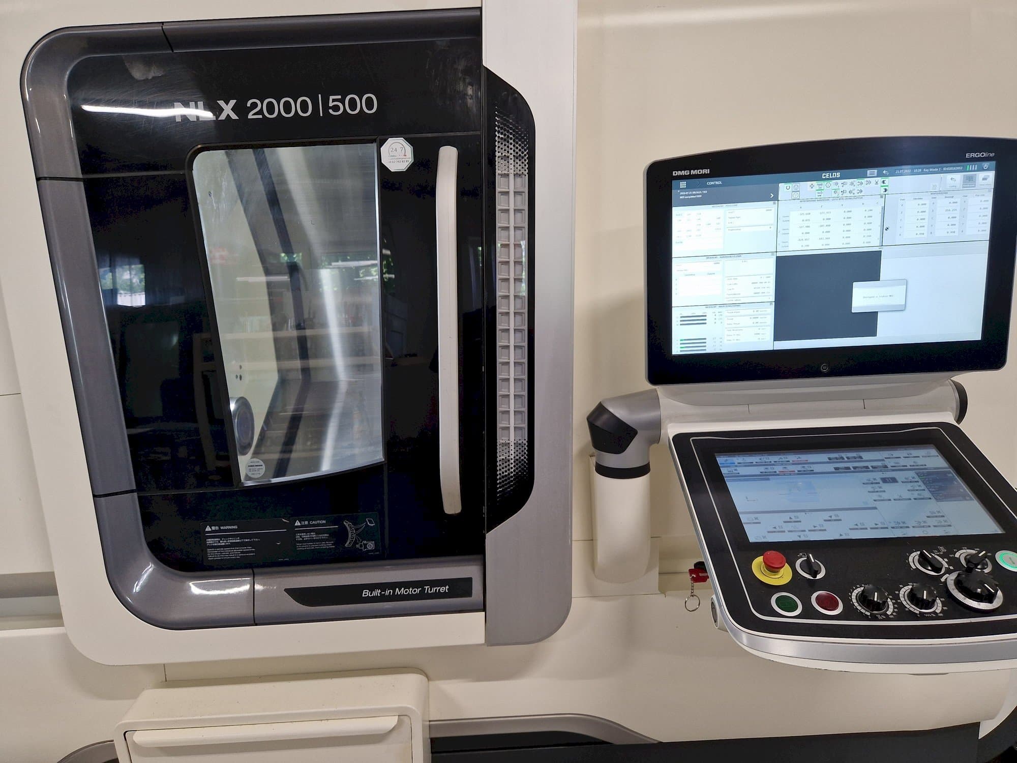 Front view of DMG NLX2000SY-500 machine
