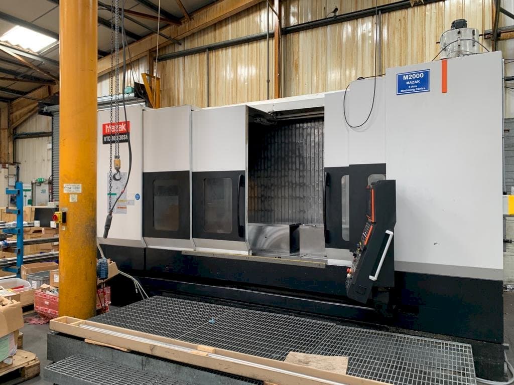 Front view of Mazak VTC-800/30SR machine