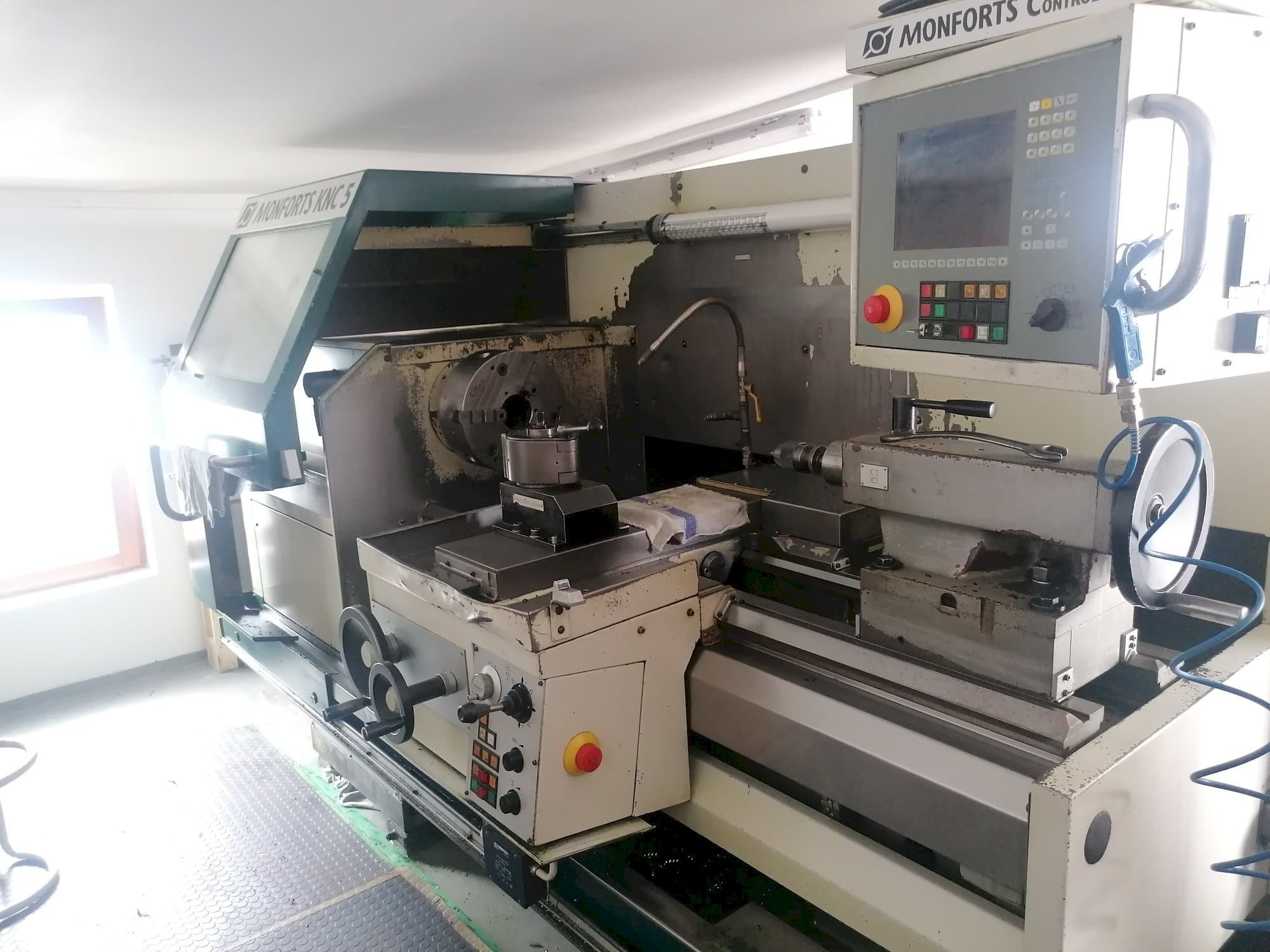 Front view of Monforts Knc 5 machine
