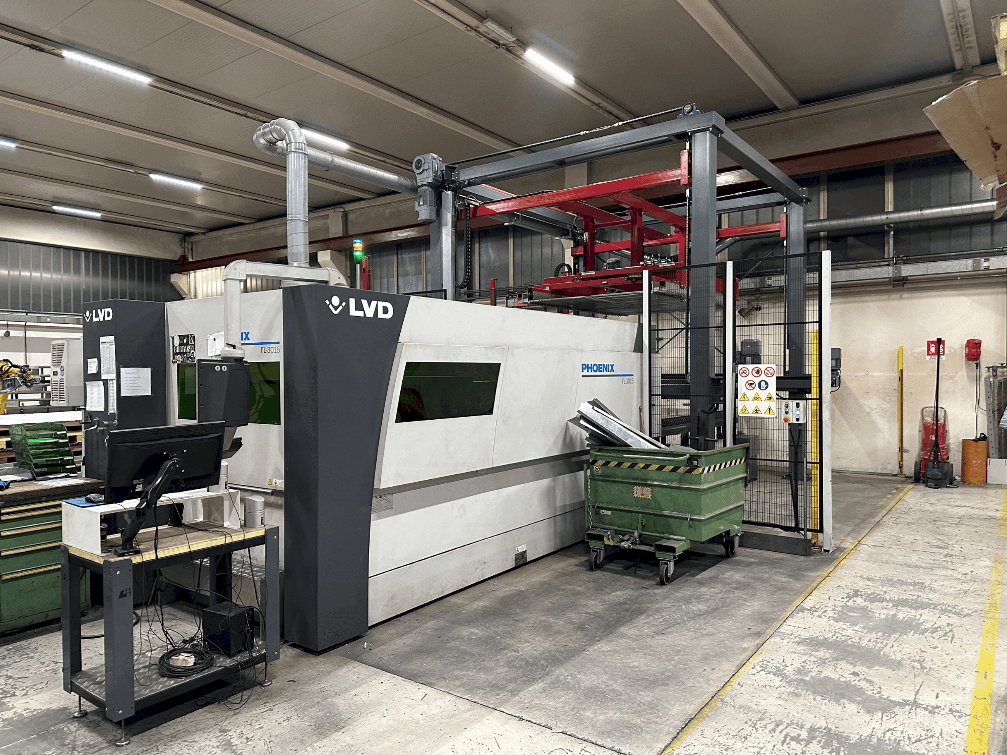 Front view of LVD Phoenix FL 3015  machine