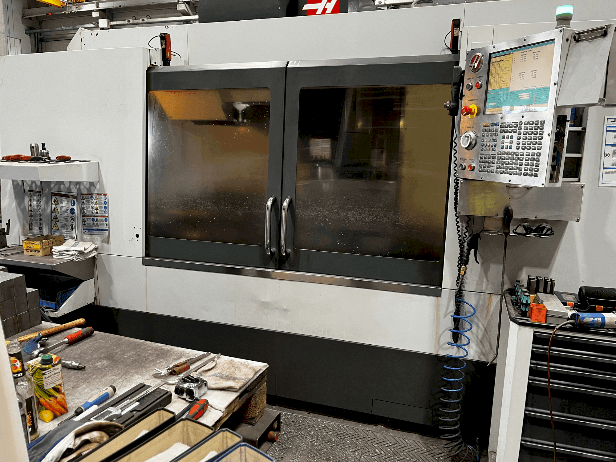 Front view of HAAS VM-6 machine