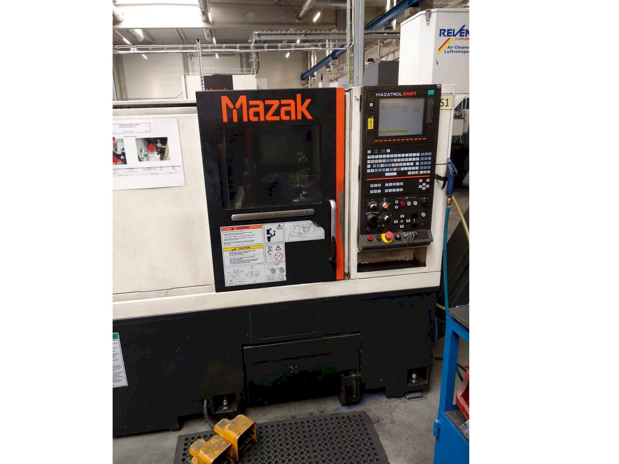 Front view of Mazak Quick Turn Smart 100 S  machine