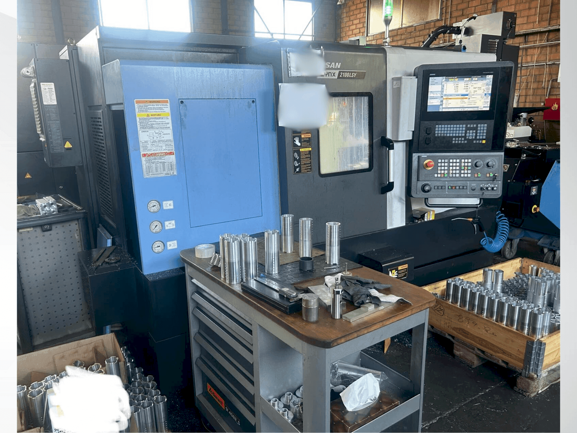 Front view of DOOSAN LYNX 2100LSYA machine
