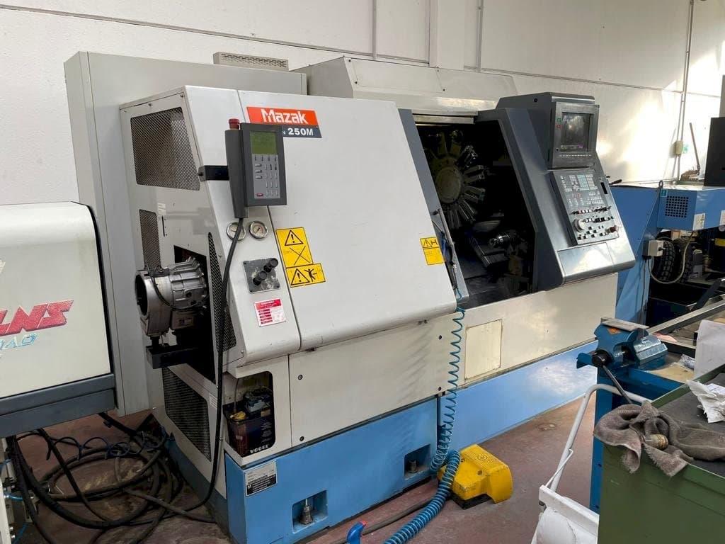 Front view of Mazak SQT 250M machine