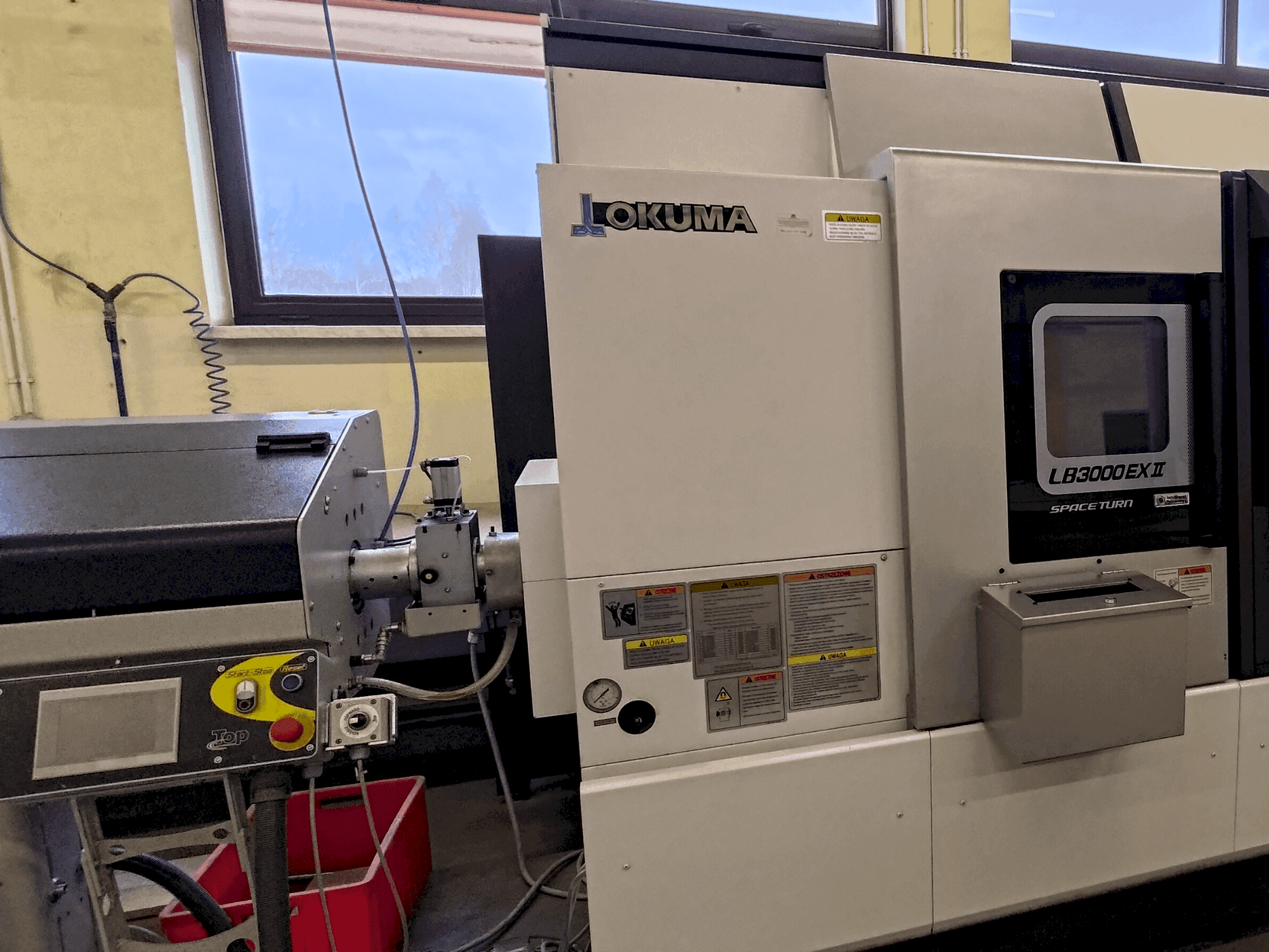 Front view of Okuma LB 3000 EXII MYW 450  machine
