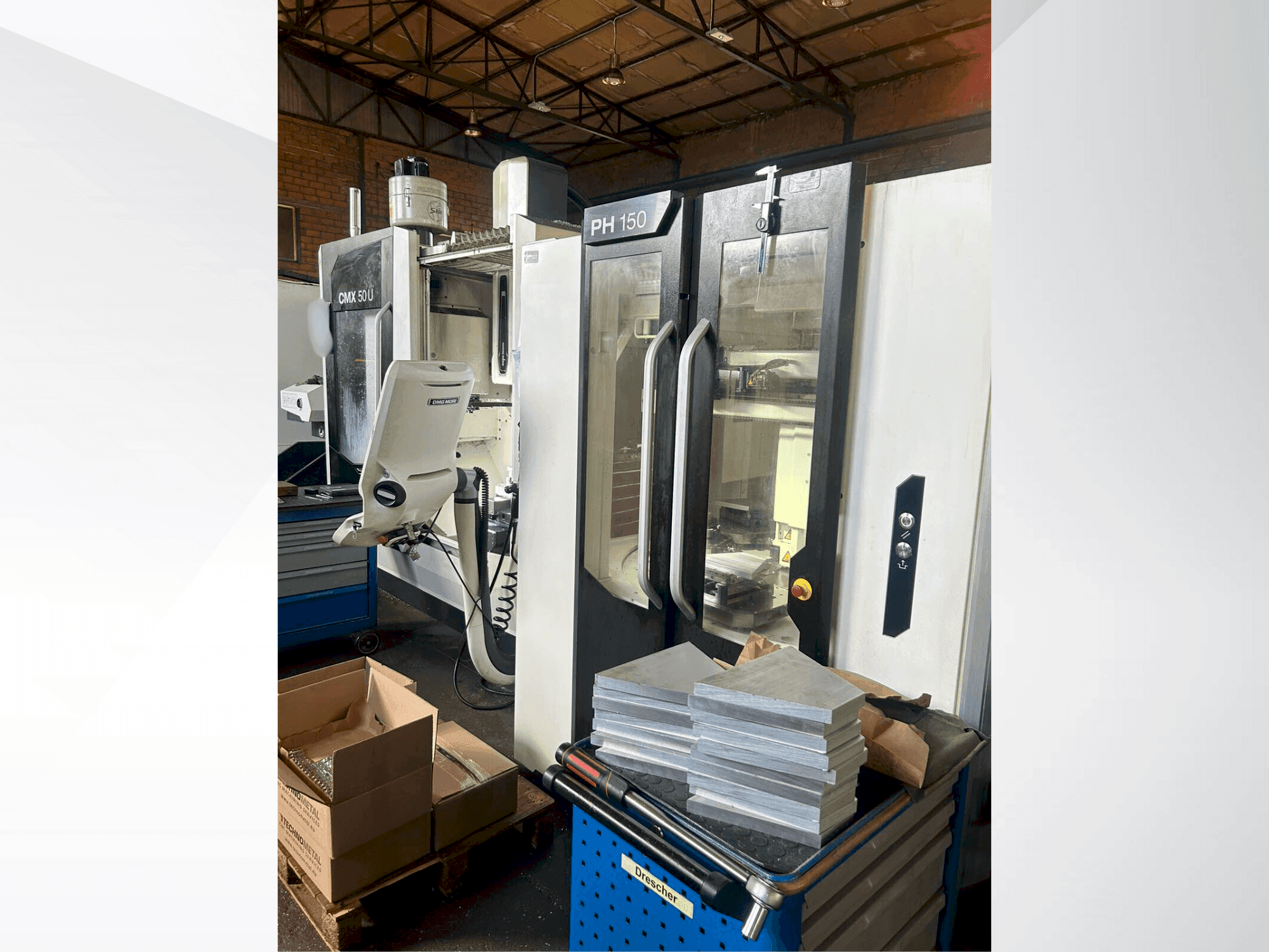 Front view of DMG MORI CMX50U machine