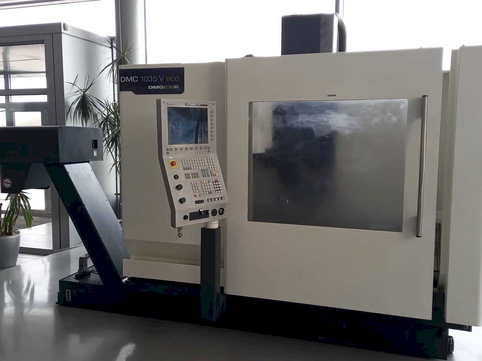 Front view of DMG DMC 1035 V eco machine