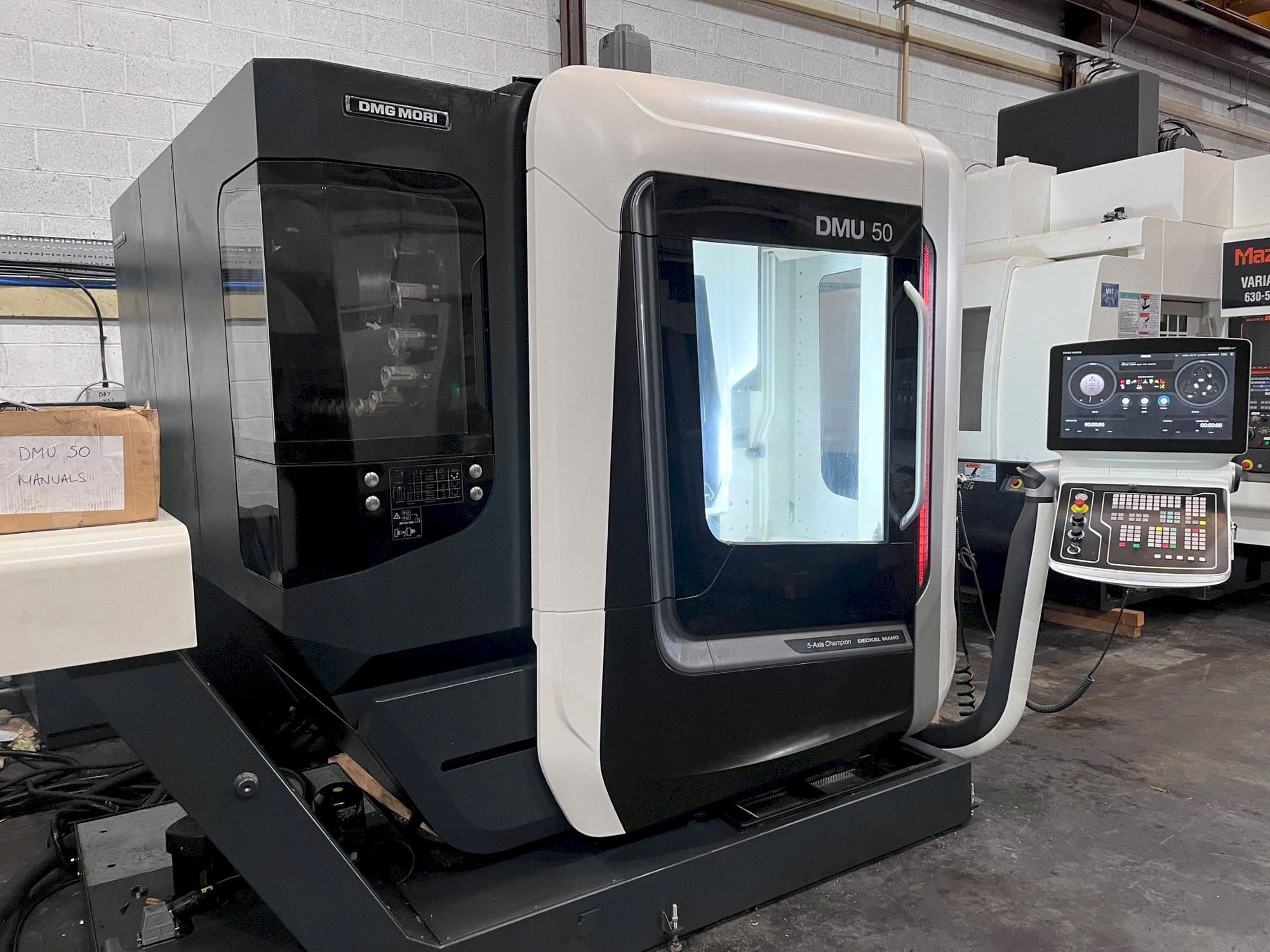 Front view of DMG DMU 50 machine