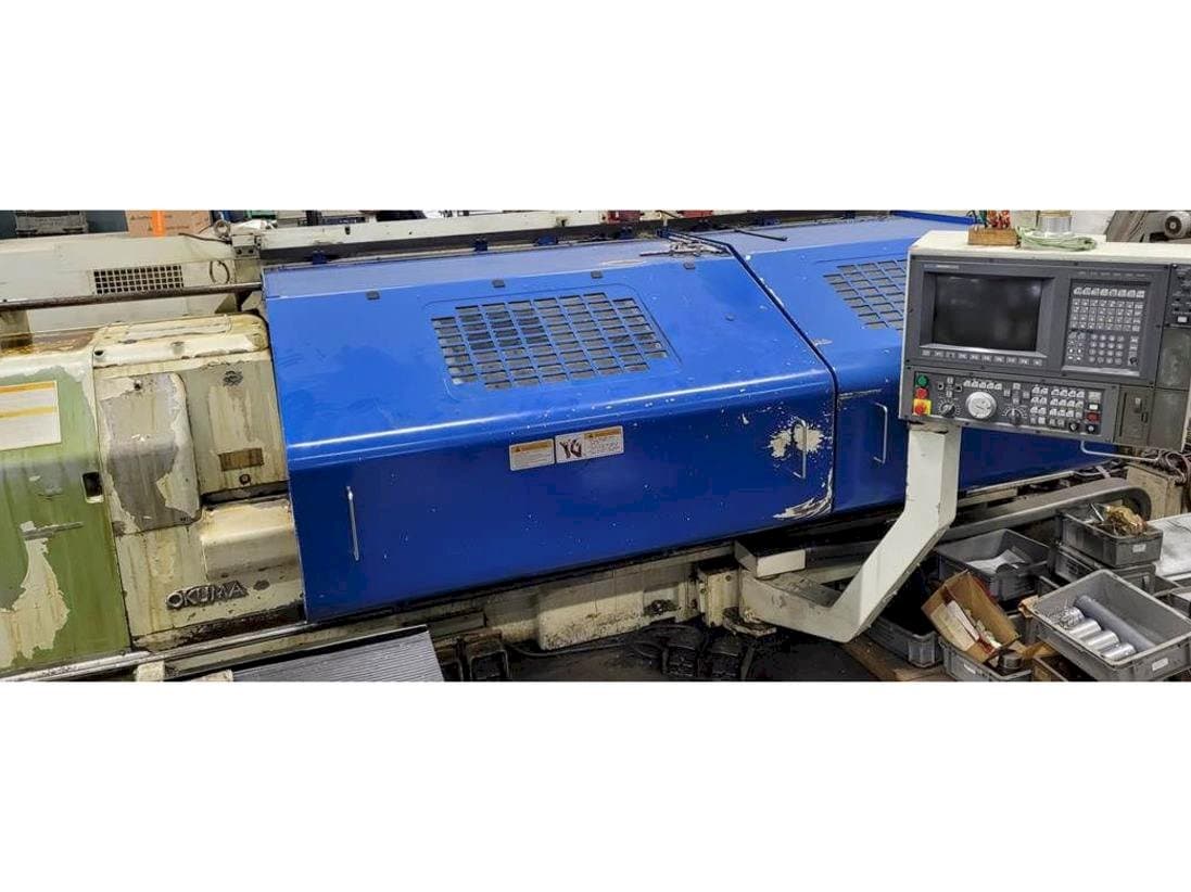 Front view of Okuma LH35 machine