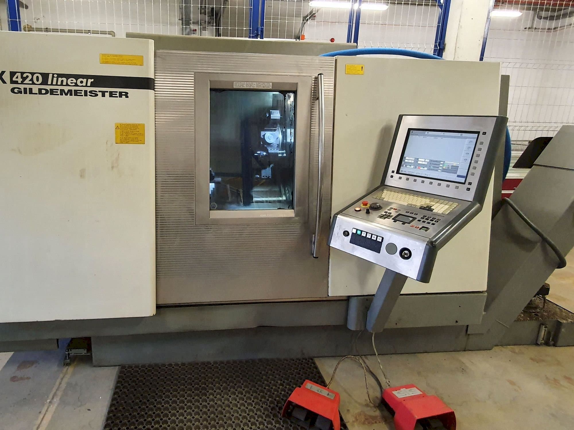 Front view of Gildemeister CTX 420 linear machine