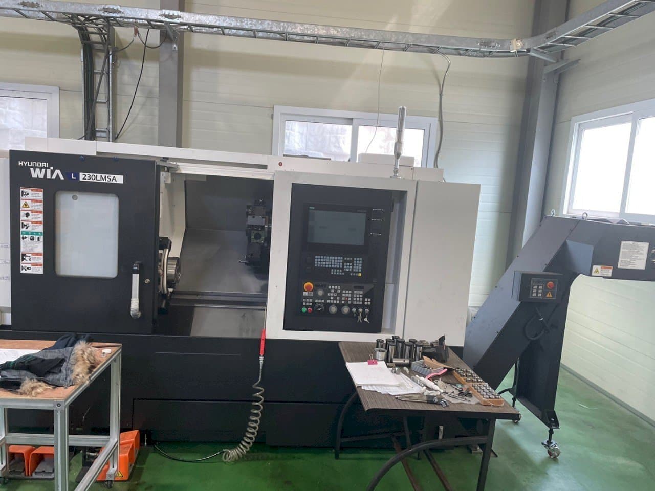 Front view of Hyundai Wia L 230LMSA  machine