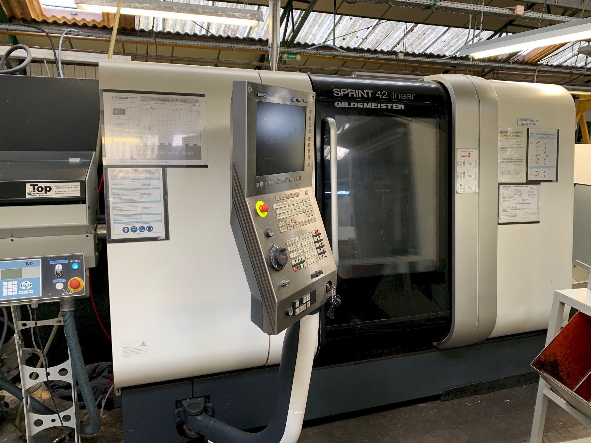 Front view of DMG SPRINT 42 linear machine