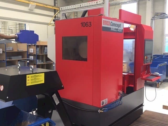 Front view of EMCO Concept Mill 450 machine