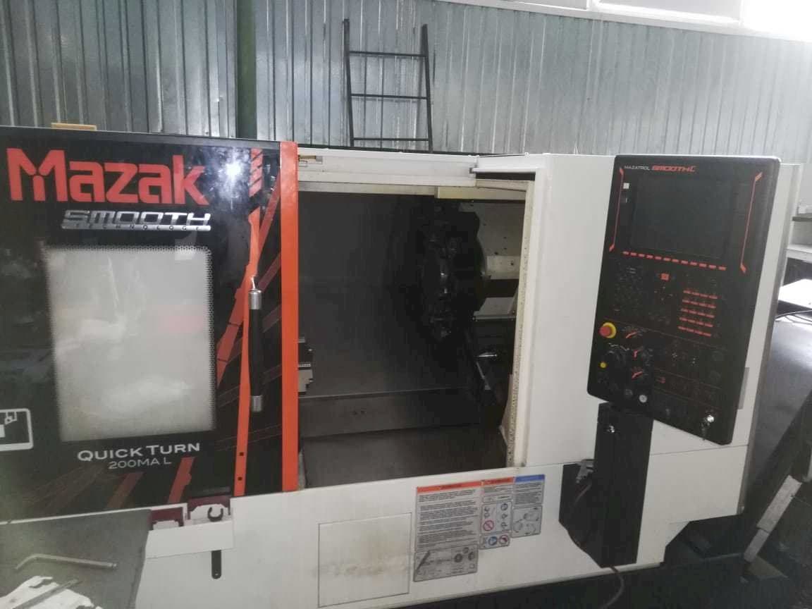 Front view of Mazak Quick Turn 200MA L machine