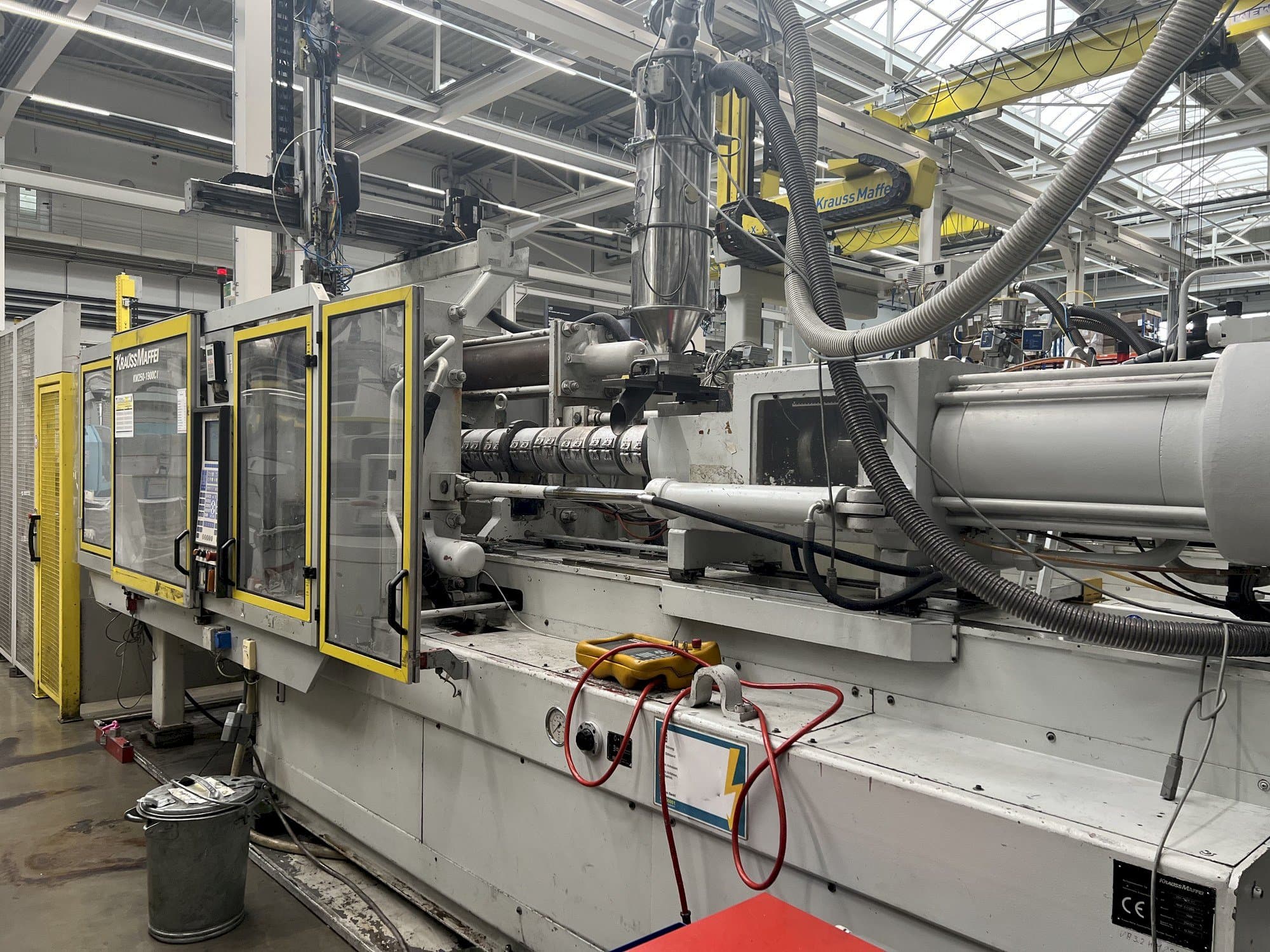 Front view of Krauss Maffei KM 250 machine