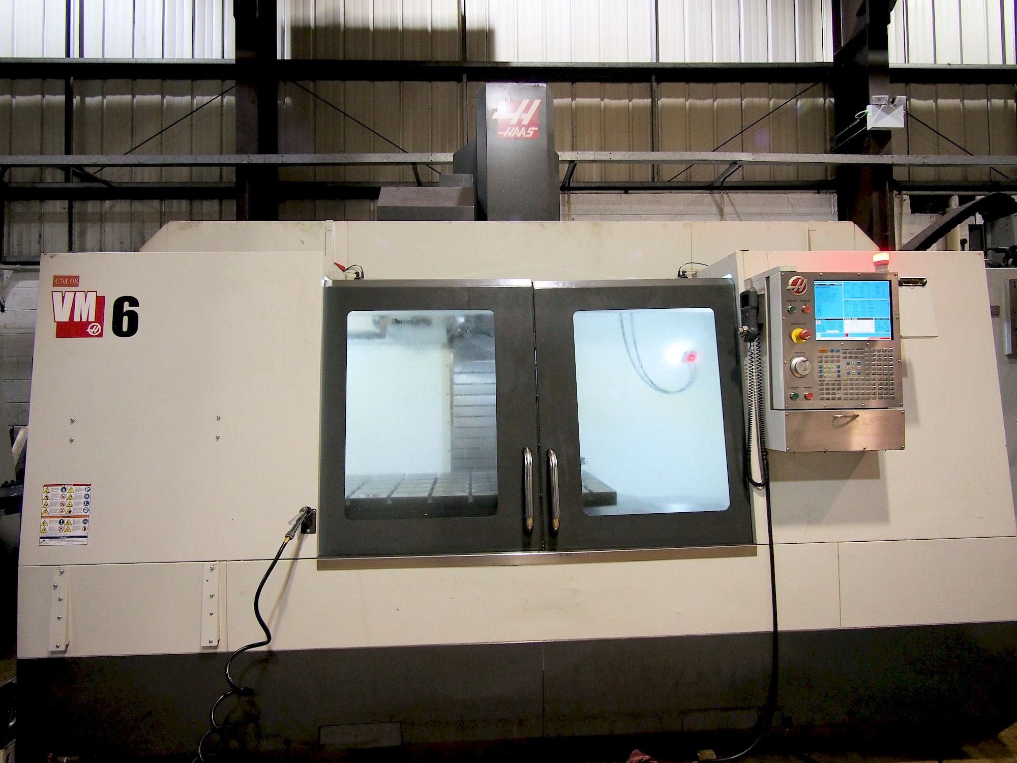 Front view of HAAS VM-6  machine