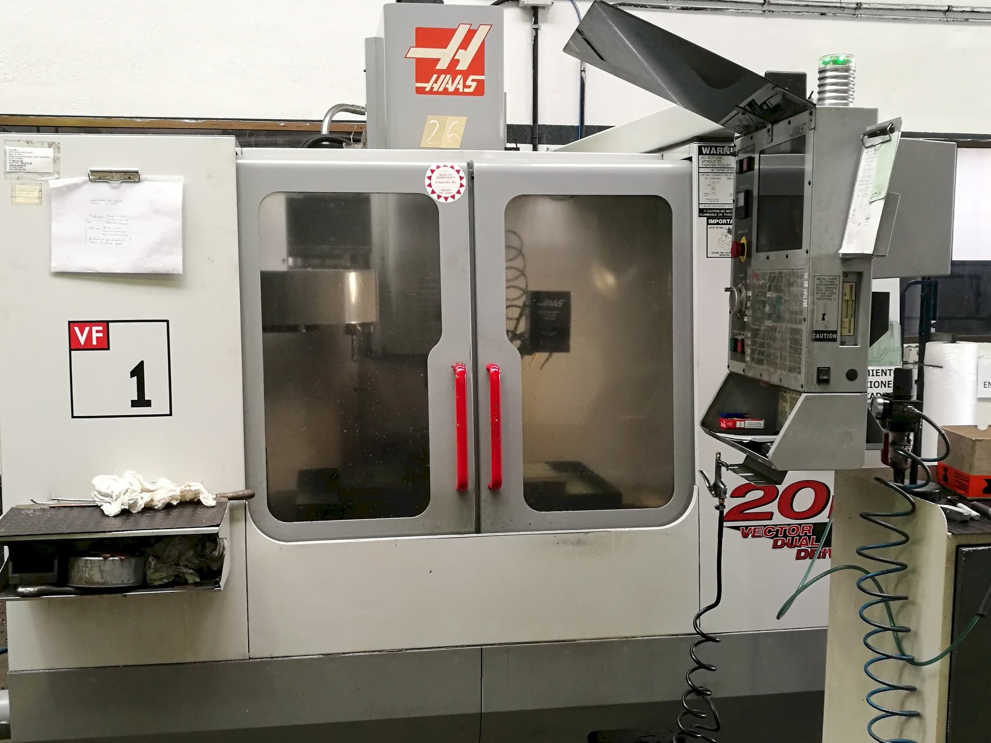 Front view of HAAS VF 1  machine