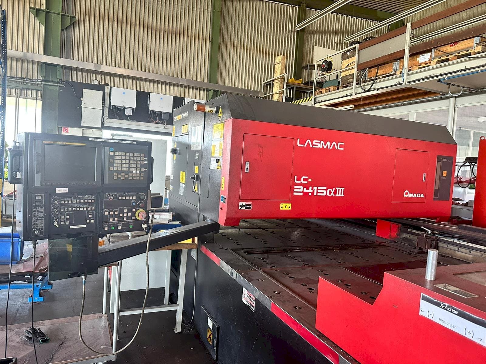 Front view of AMADA LC2415 A3 machine