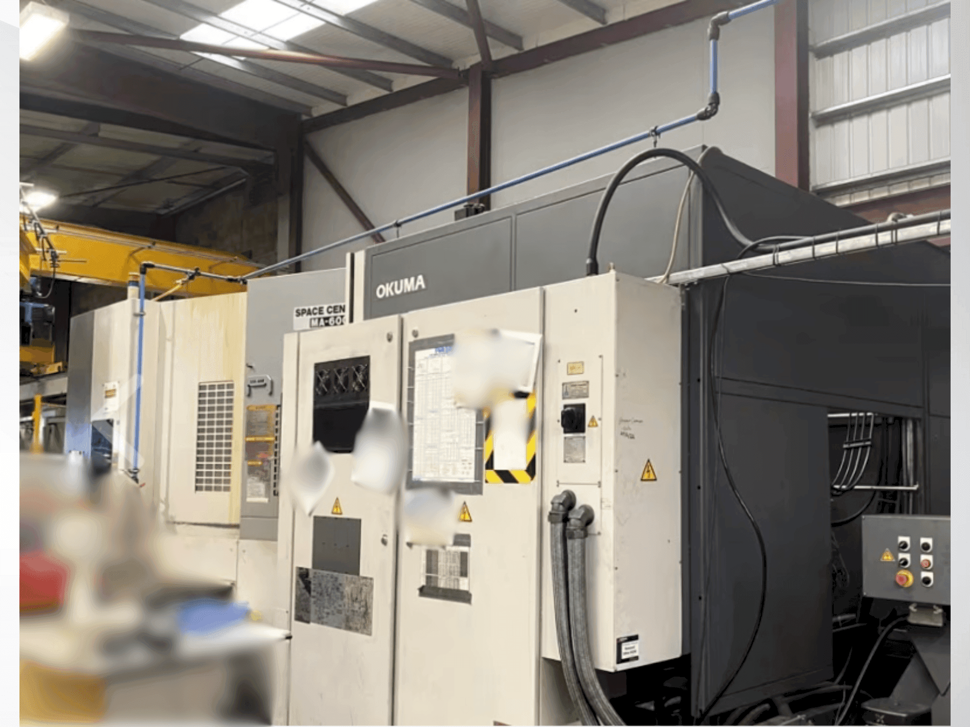 Front view of Okuma MA 600  machine