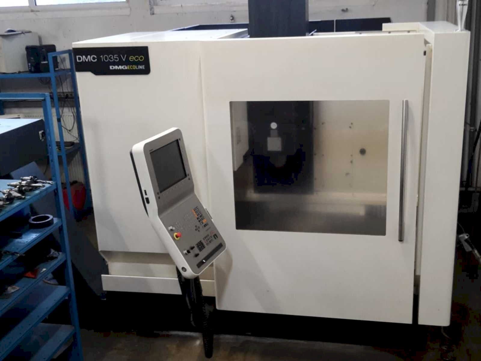 Front view of DMG DMC 1035 V ECO machine