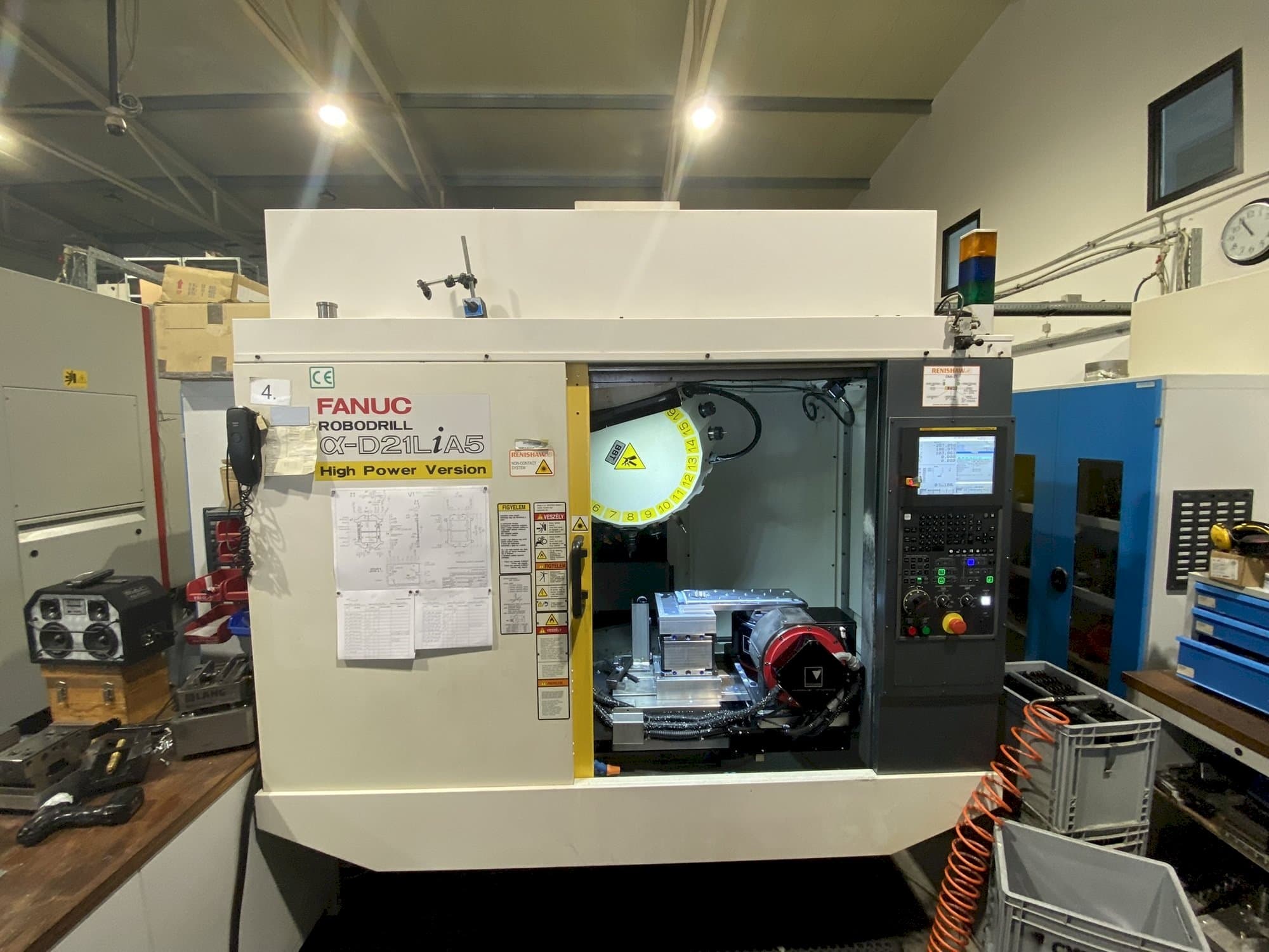 Front view of FANUC Robodrill Alpha D21LiB5 machine