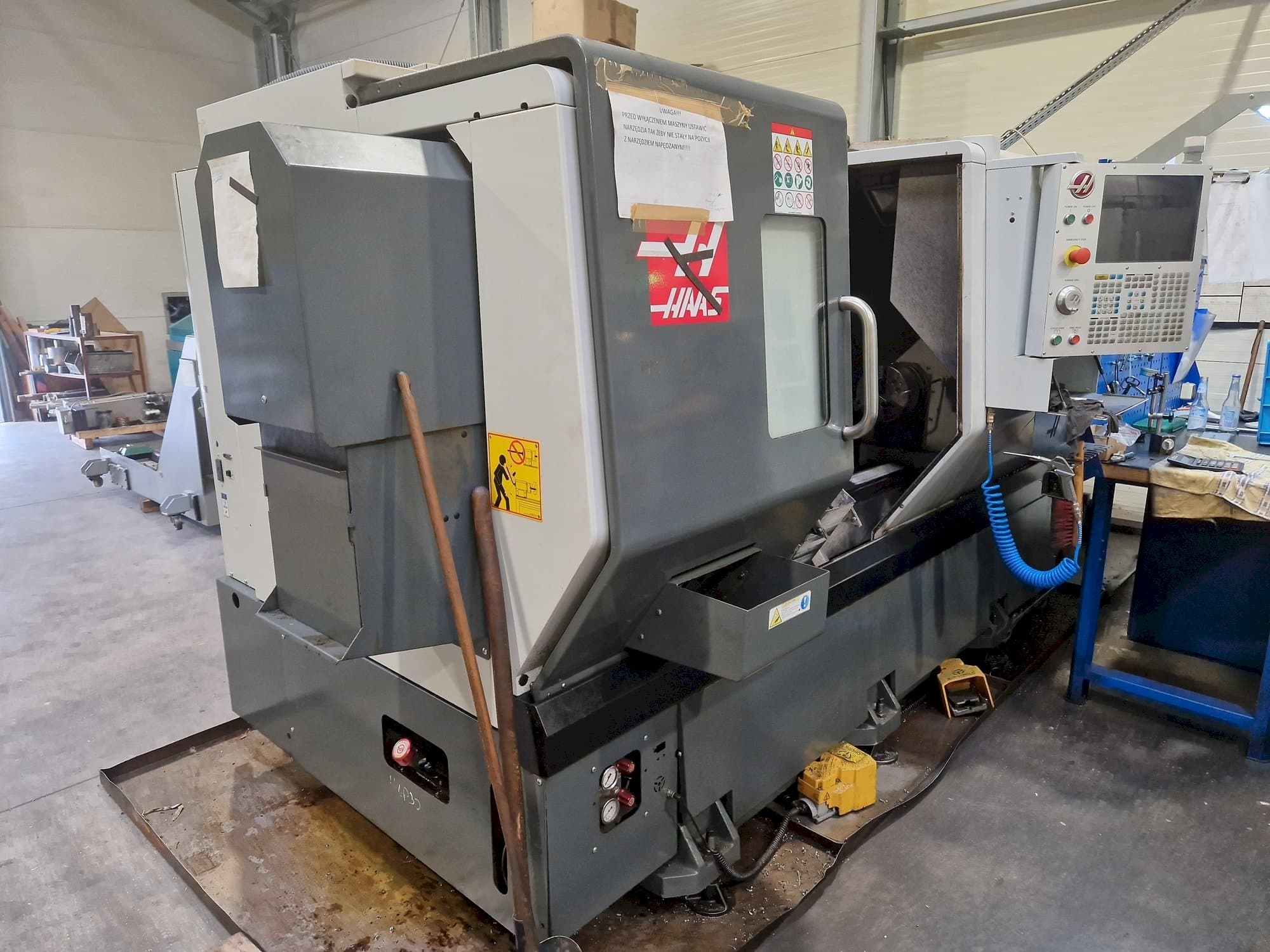 Left side view of HAAS DS-30Y  machine