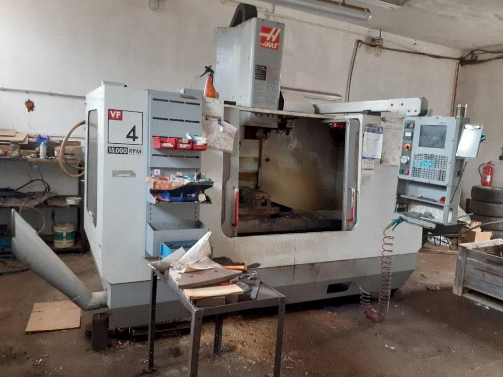 Front view of HAAS VF-4 DHE  machine