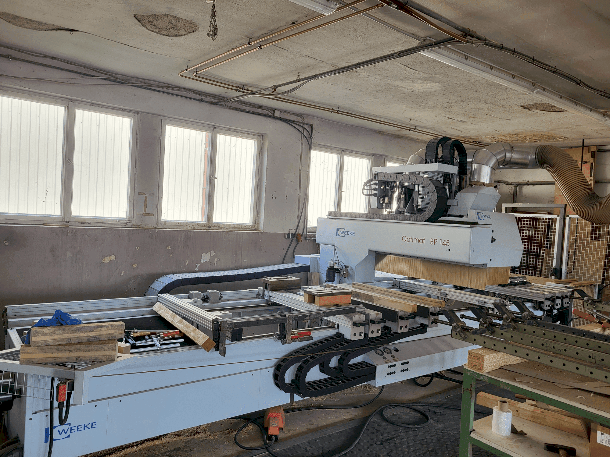 Front view of Weeke Optimat BP145  machine