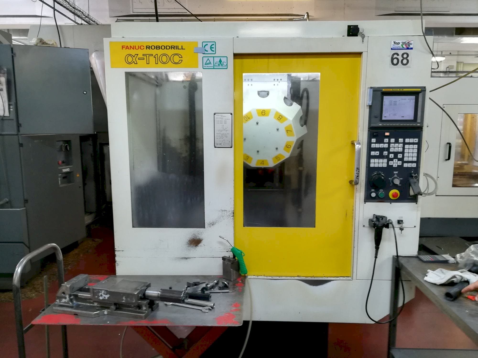 Front view of FANUC Robodrill alpha-T 10 C machine